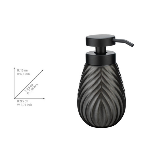 Bad-Accessoire Set „Idro“, 2-tlg., anthrazit WENKO