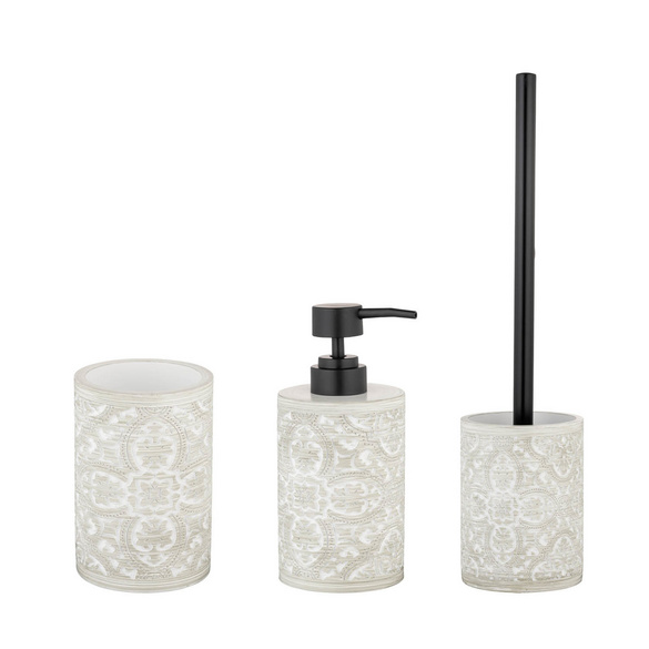 Bad-Accessoire Set „Ortezzano“, 3-tlg. aus Polyresin WENKO