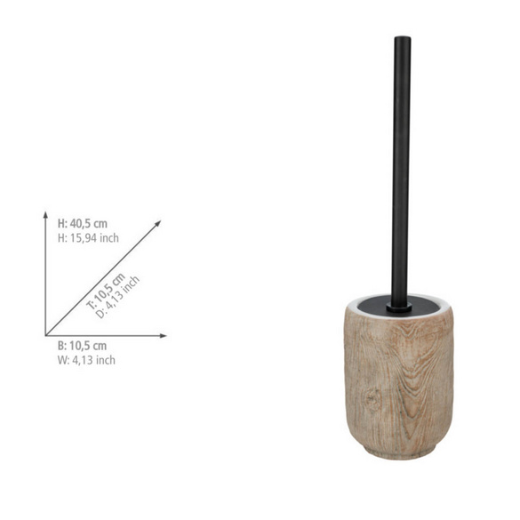 Bad-Accessoire Set „Florio“, 3-tlg. aus Keramik in Holz-Optik WENKO
