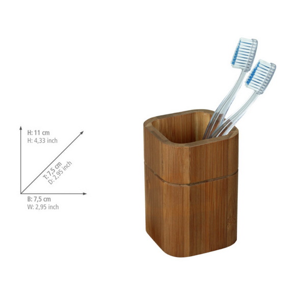 Bad-Accessoire Set „Serro“, 2-tlg., aus Bambus WENKO