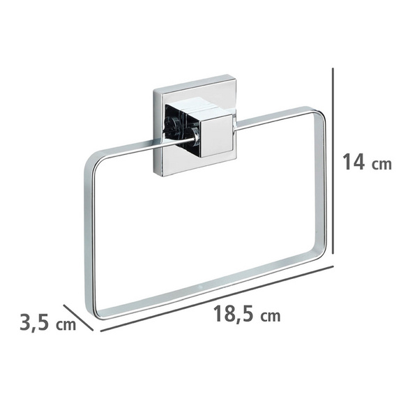 Vacuum-Loc® Handtuchring „Quadro“, Edelstahl WENKO