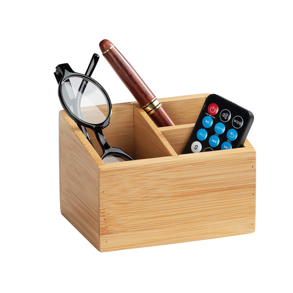 Organizer „Terra“ mit 3 Fächern, 2er Set, Bambus WENKO
