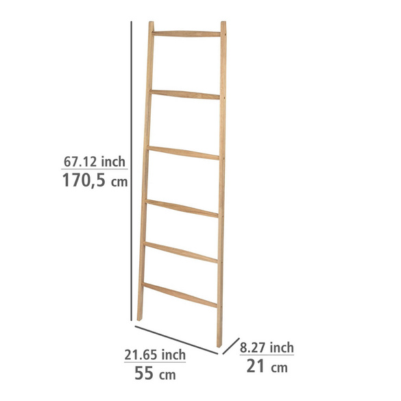Handtuchleiter „Acina“, Akazienholz, 6 Stangen WENKO