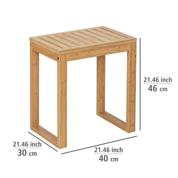 Badhocker Bamboo aus Bambus WENKO