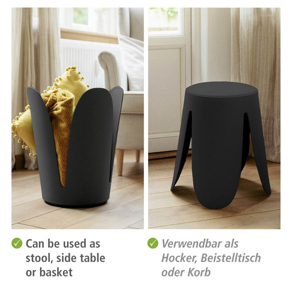 Badhocker Comiso Schwarz matt WENKO