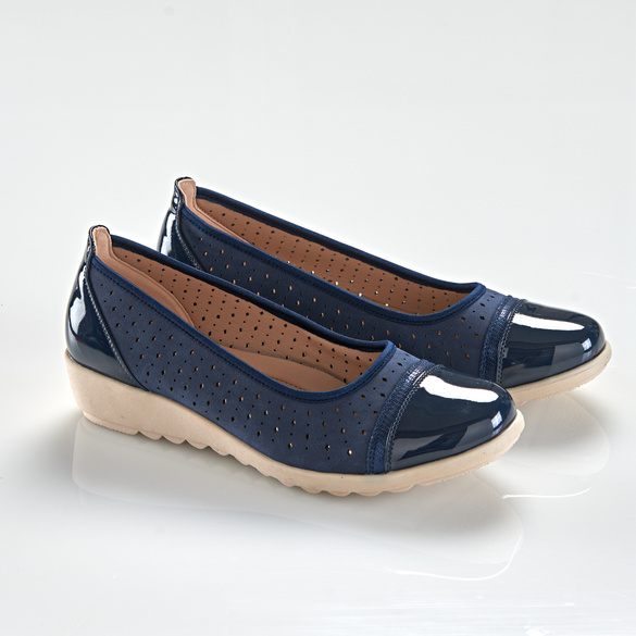 Komfortschuh Ballerina Hedwig navy