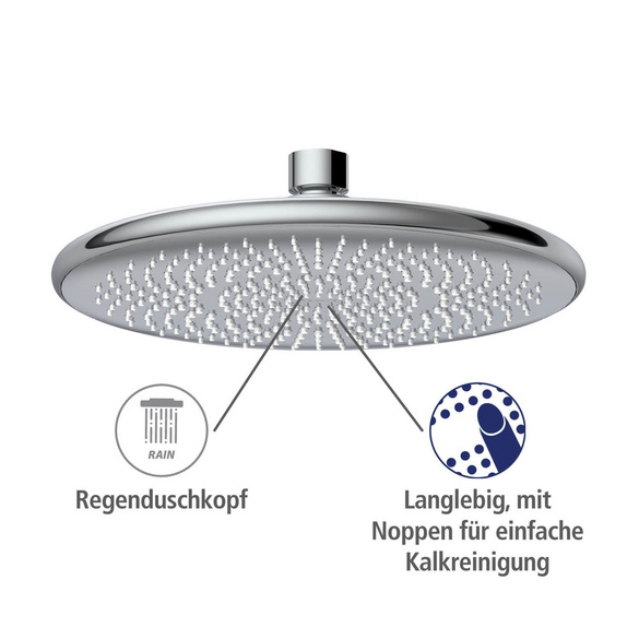 Regenduschkopf „Watersaving“ Chrom WENKO