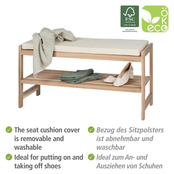 Schuhbank „Acina“ Akazienholz WENKO
