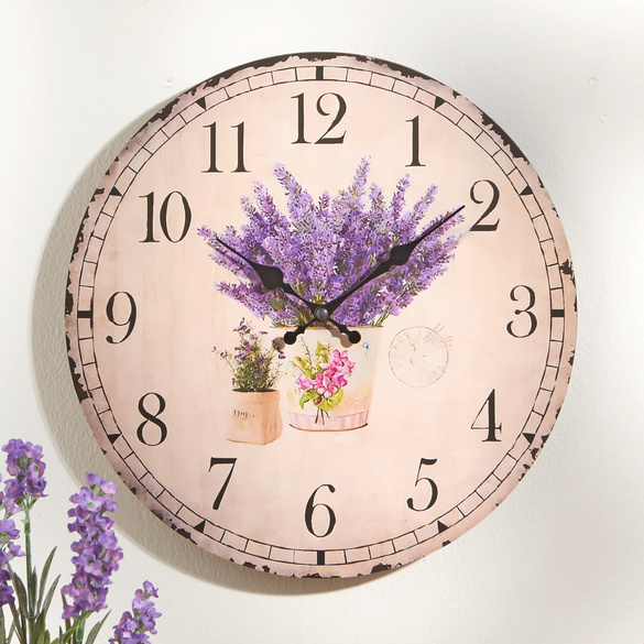 Wanduhr "Lavendel"