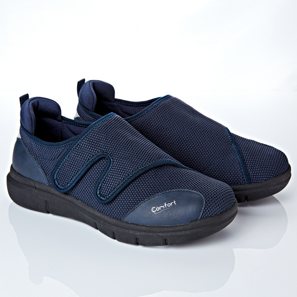 Komfort-Schuh mit Klettverschluss blau