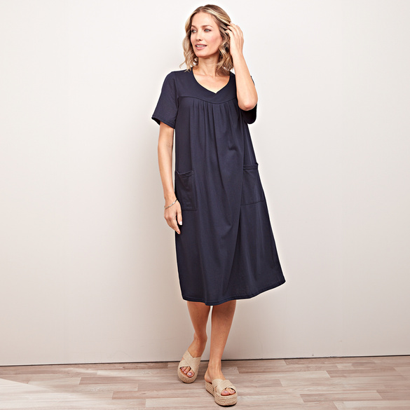 Jersey-Kleid Luna dunkelblau