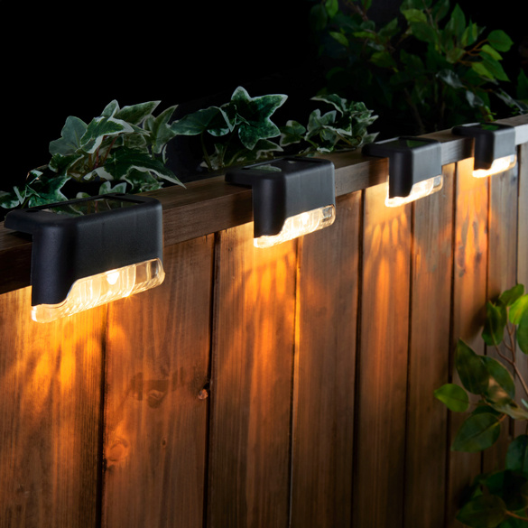 Solar Zaunleuchten 6er-Set