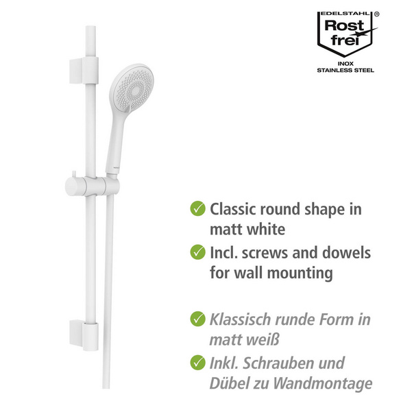 Brauseset „Watersaving“ Weiß 70 cm WENKO