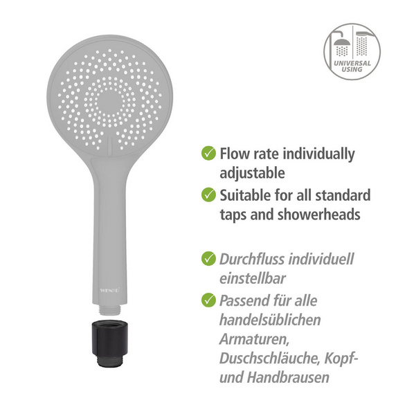 Duschsystem Young Eco mit Thermostat Schwarz WENKO