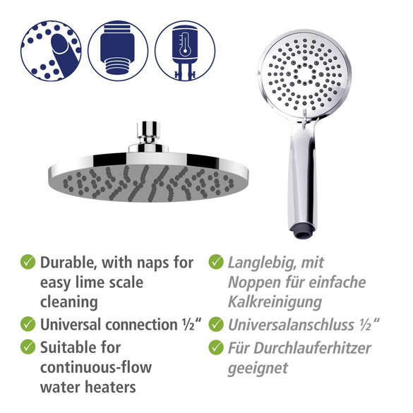 Duschsystem Young Eco mit Thermostat Chrom WENKO