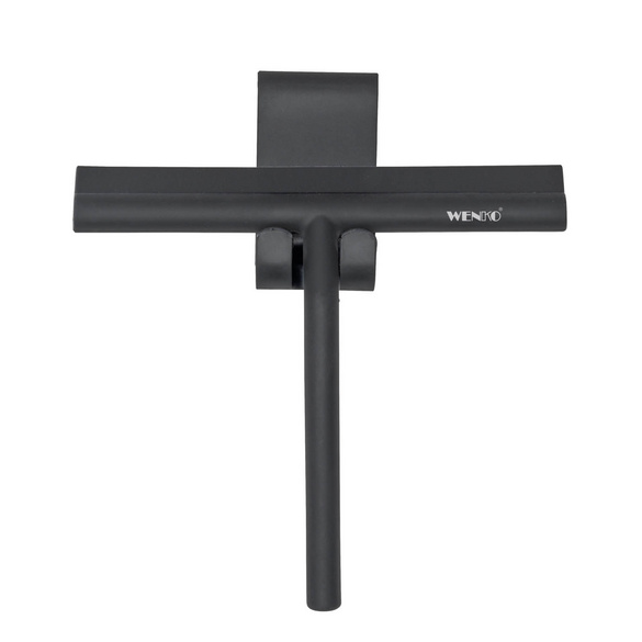 Badezimmerwischer „Mola“ Silikon Schwarz WENKO