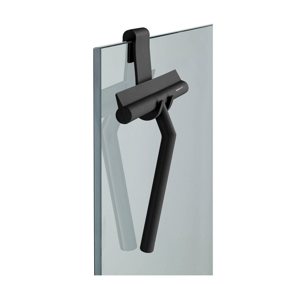 Badezimmerwischer „Mola“ Silikon Schwarz WENKO