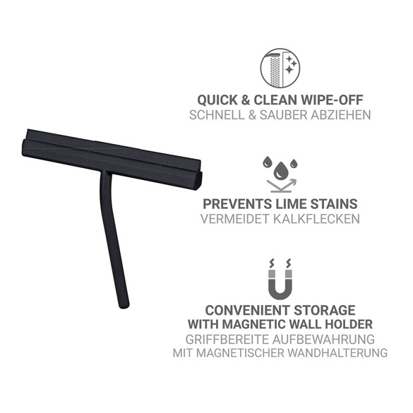 Bad- & Duschabzieher Agana mit Magnethalterung WENKO
