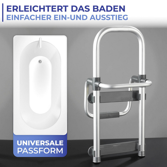 Badewannen-Einstiegshilfe „Secura“ Anthrazit Maximex