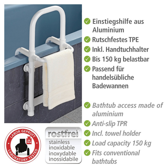 Badewannen-Einstiegshilfe „Secura“ Weiß WENKO
