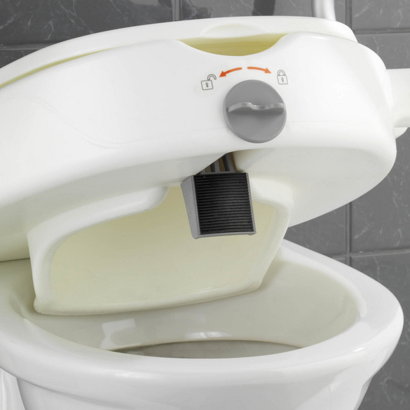 WC-Sitz Erhöhung „Secura“ mit Stützgriffen WENKO