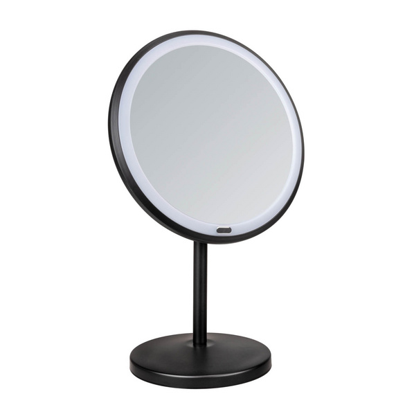 LED Stand-Kosmetikspiegel „Onno“ Schwarz WENKO