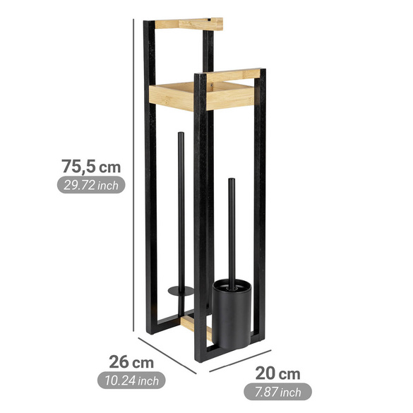 Stand WC-Garnitur 4-in-1  „Braidi“ Bambus WENKO