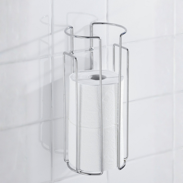 Toilettenpapier-Ersatzrollenhalter Chrom 2er Set WENKO
