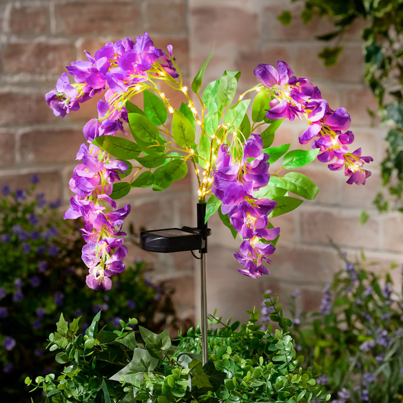 Solar-Gartenstecker "Glyzinie"