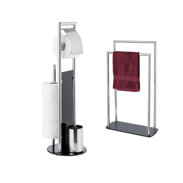 WC-Garnitur & Handtuchständer „Ravina“ 3in1 WC-Set WENKO