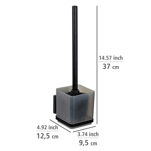 WC-Set „Vacuum-Loc® Quadro“ Schwarz WENKO