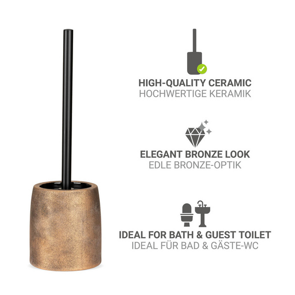 WC-Garnitur „Tremea“ Bronze Keramik WENKO