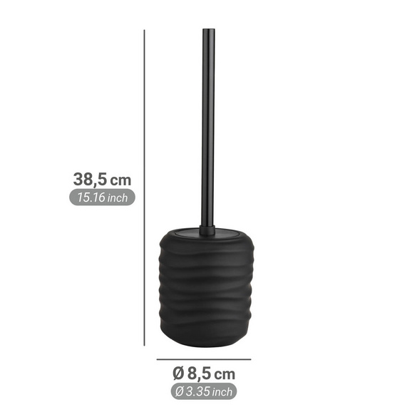 WC-Garnitur „Illana“ Schwarz Soft-Touch WENKO