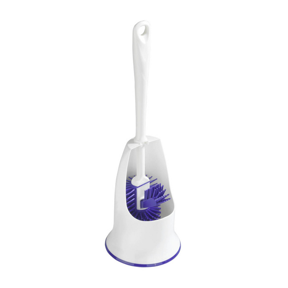 WC-Hygiene-Garnitur Lila 2er-Set mit Randbürste Maximex