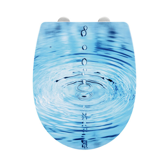 WC-Sitz „Droplets Hochglanz“ mit Absenkautomatik WENKO