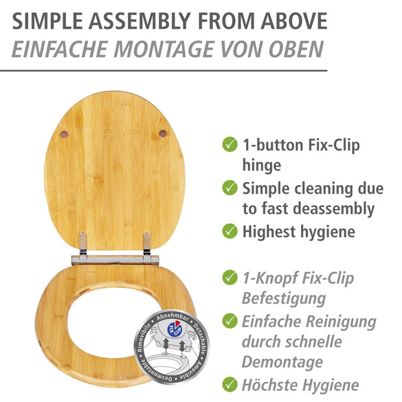 WC-Sitz „Bambusa“ aus Bambus WENKO
