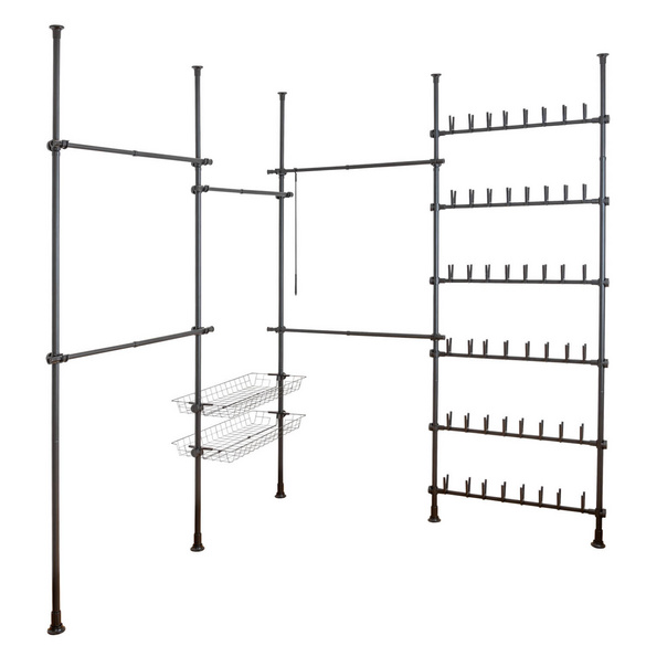 Teleskop-Schuhregal Herkules Shoes Schwarz WENKO