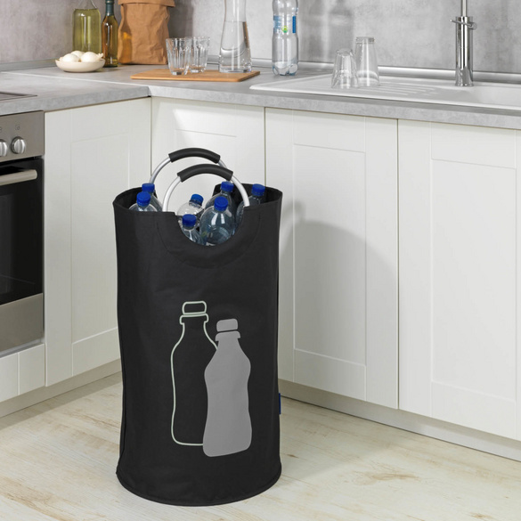 Flaschensammler Jumbo 69 l Schwarz WENKO