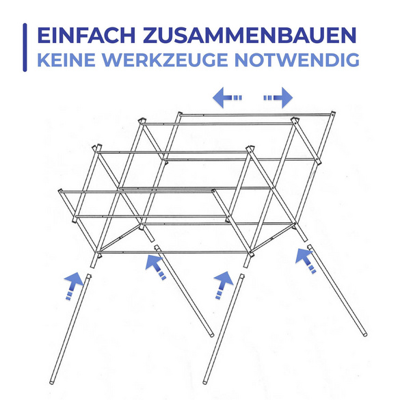 Teleskop-Wäschetrockner Edelstahl MAXIMEX