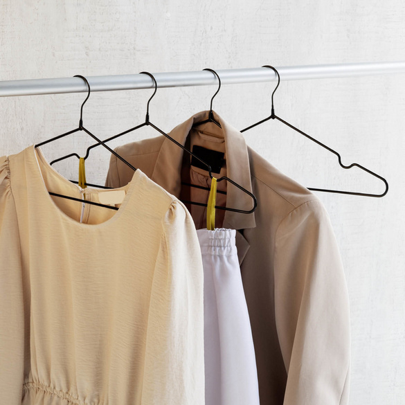 Kleiderbügel „Sascha“ Schwarz 20er Set WENKO