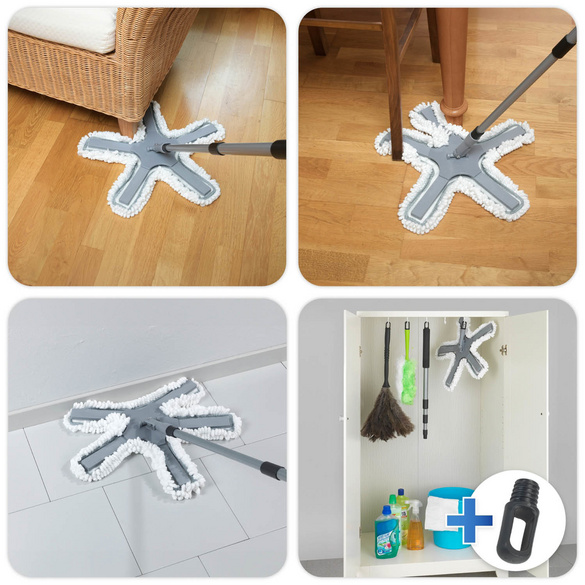 Bodenwischer Oktopus mit Teleskopstiel MAXIMEX