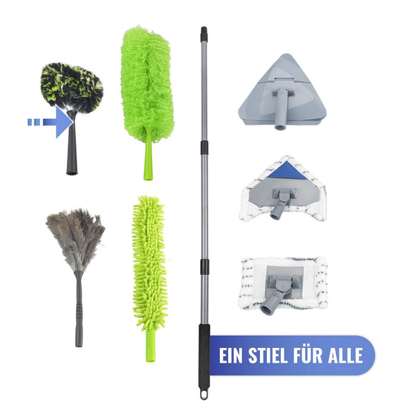 Eck-Staubbürste mit Teleskopstiel MAXIMEX