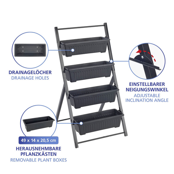 Vertikales Hochbeet 4 Etagen MAXIMEX