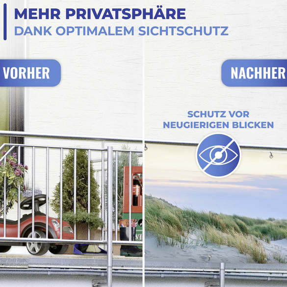 Balkon-Sichtschutz Nordseeküste MAXIMEX
