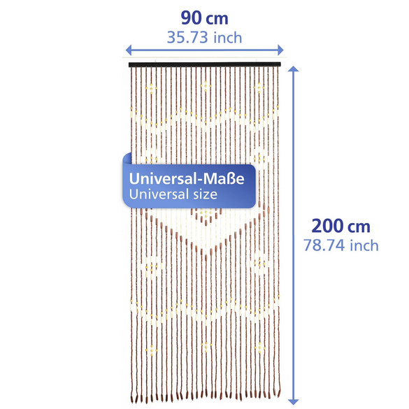 Bambusvorhang Rhombus 90×200 cm MAXIMEX