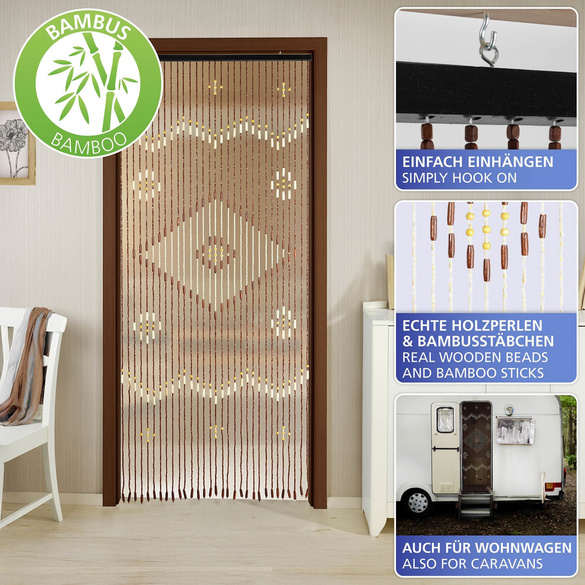 Bambusvorhang Rhombus 90×200 cm MAXIMEX