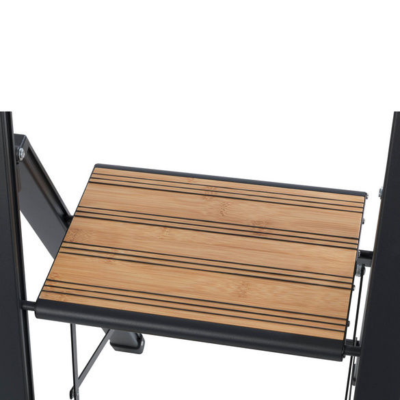 Alu-Design Klapptrittleiter 2-stufig Schwarz WENKO