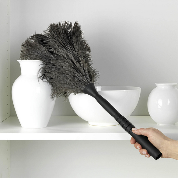 Straußenfeder-Staubwedel mit Stiel MAXIMEX