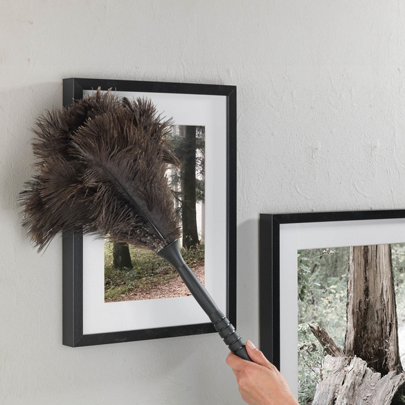 Straußenfeder-Staubwedel mit Stiel MAXIMEX