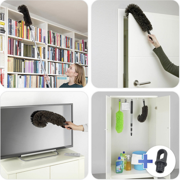 Ziegenhaar-Staubbesen mit Teleskopstiel MAXIMEX